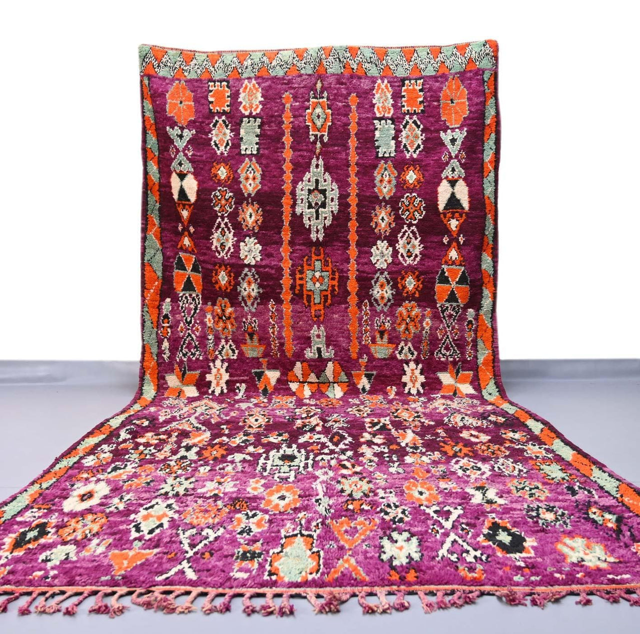 Antiquity Moroccan Vintage Bohemian Wool Rug 6.4 x 14 ft - Ettilux Home