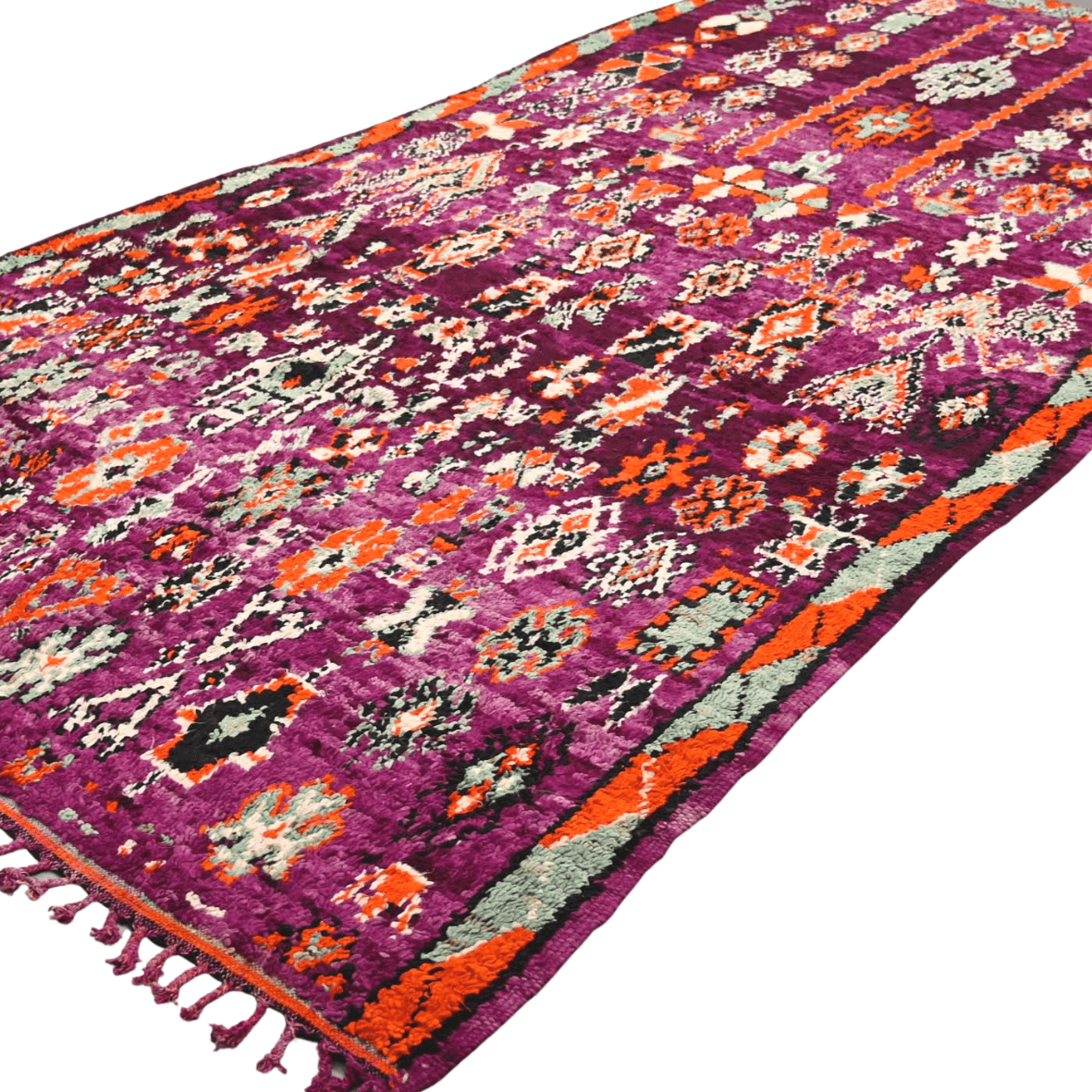 Antiquity Moroccan Vintage Bohemian Wool Rug 6.4 x 14 ft - Ettilux Home