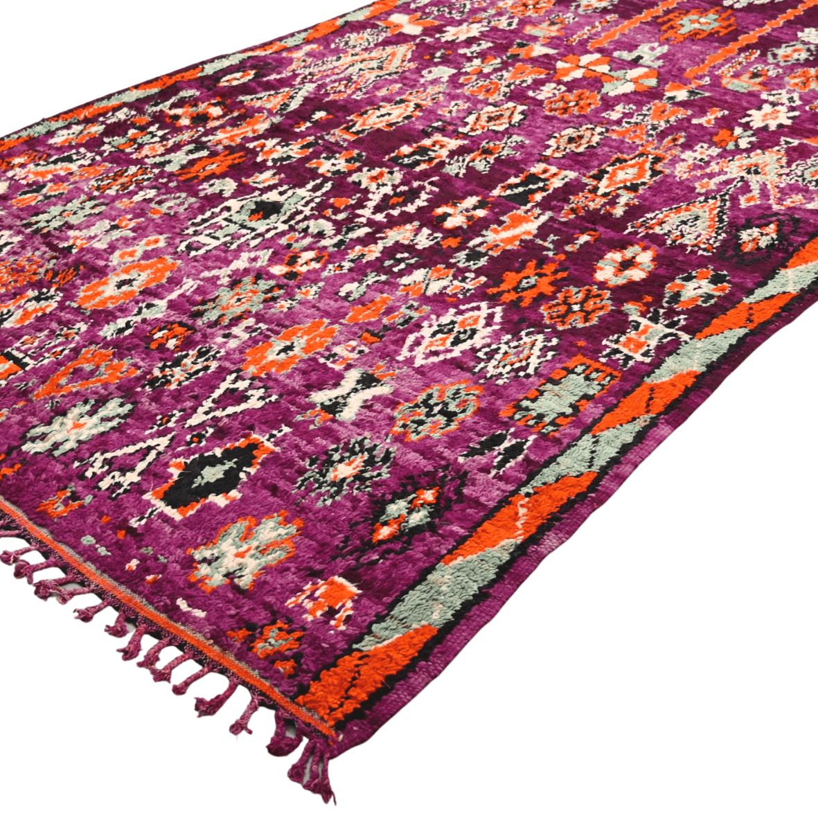 Antiquity Moroccan Vintage Bohemian Wool Rug 6.4 x 14 ft - Ettilux Home