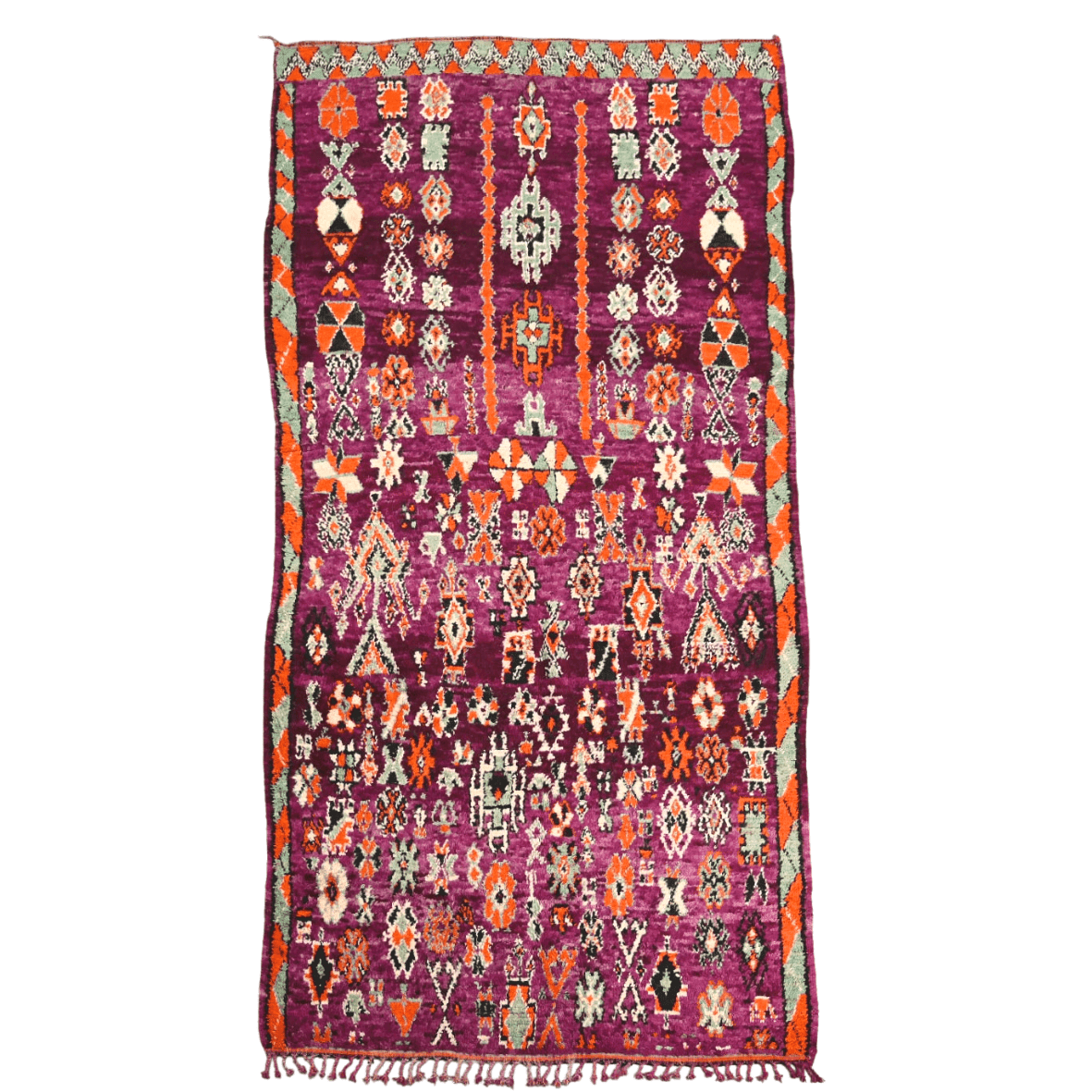 Antiquity Moroccan Vintage Bohemian Wool Rug 6.4 x 14 ft - Ettilux Home