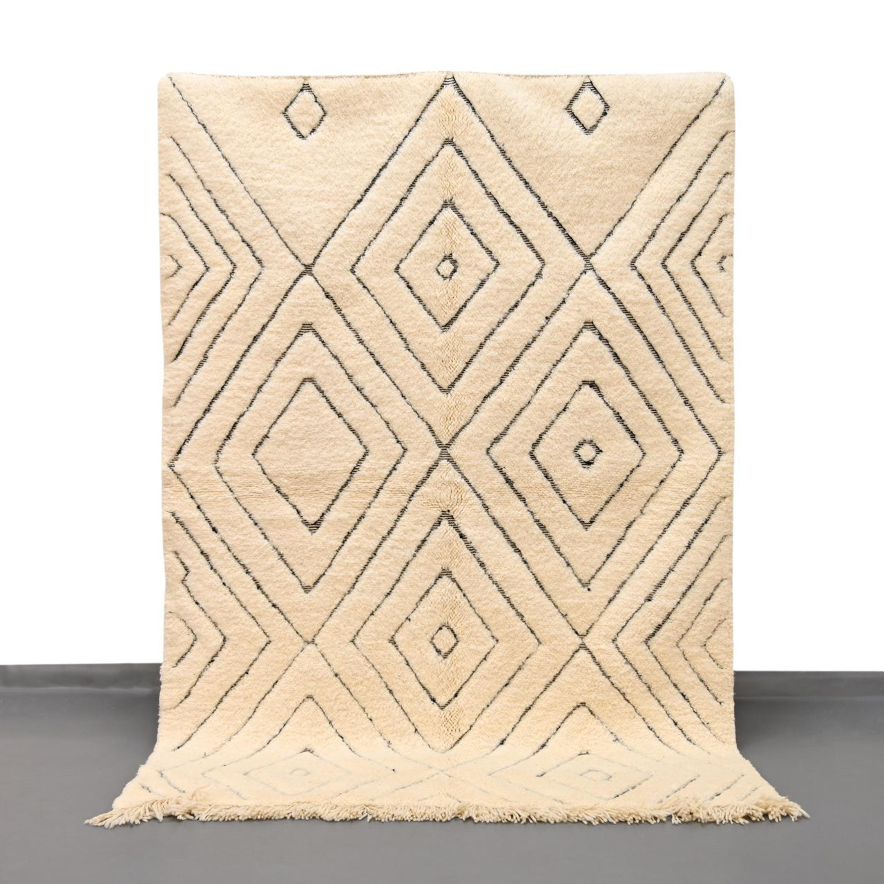 Authentic Beni Ourain Rug 5.2 x 7.3 feet / 160 x 225 cm - Ettilux Home