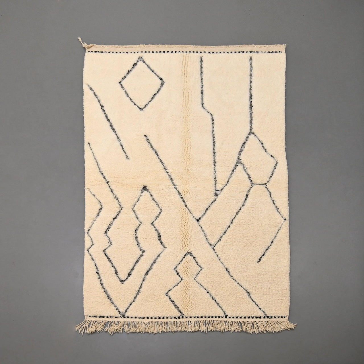 Authentic Beni Ourain Rug 5 x 8.4 feet / 153 x 257 cm - Ettilux Home