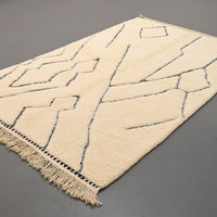 Thumbnail for Authentic Beni Ourain Rug 5 x 8.4 feet / 153 x 257 cm - Ettilux Home
