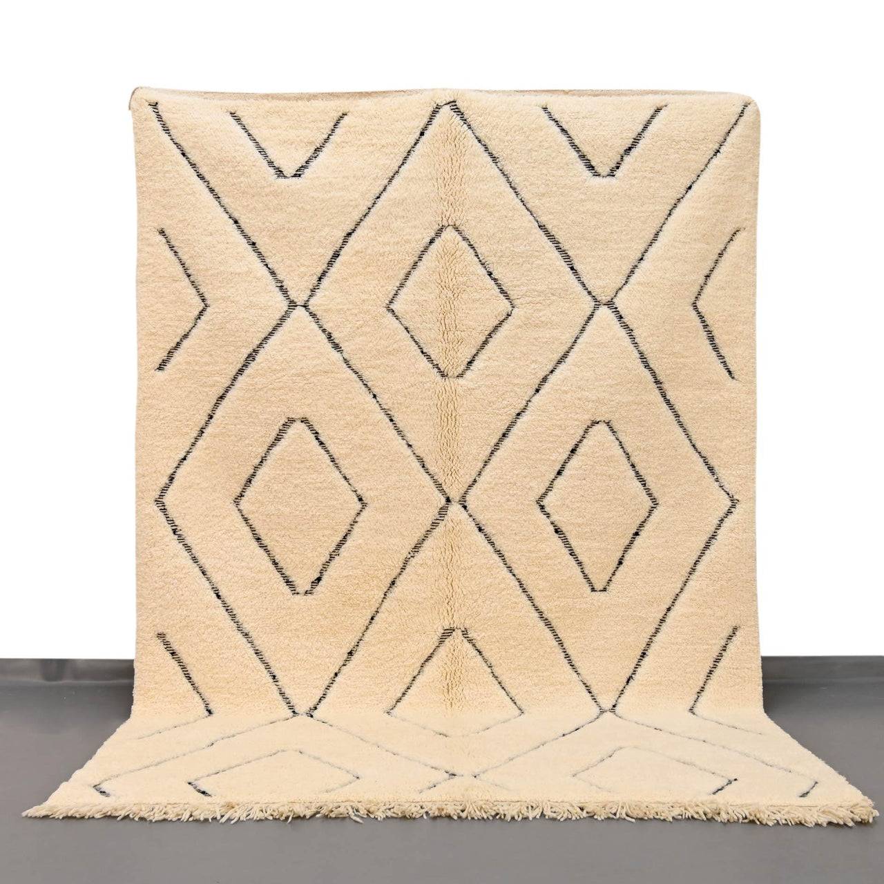 Authentic Beni Ourain Rug 6.5 x 9.5 feet / 200 x 291 cm - Ettilux Home