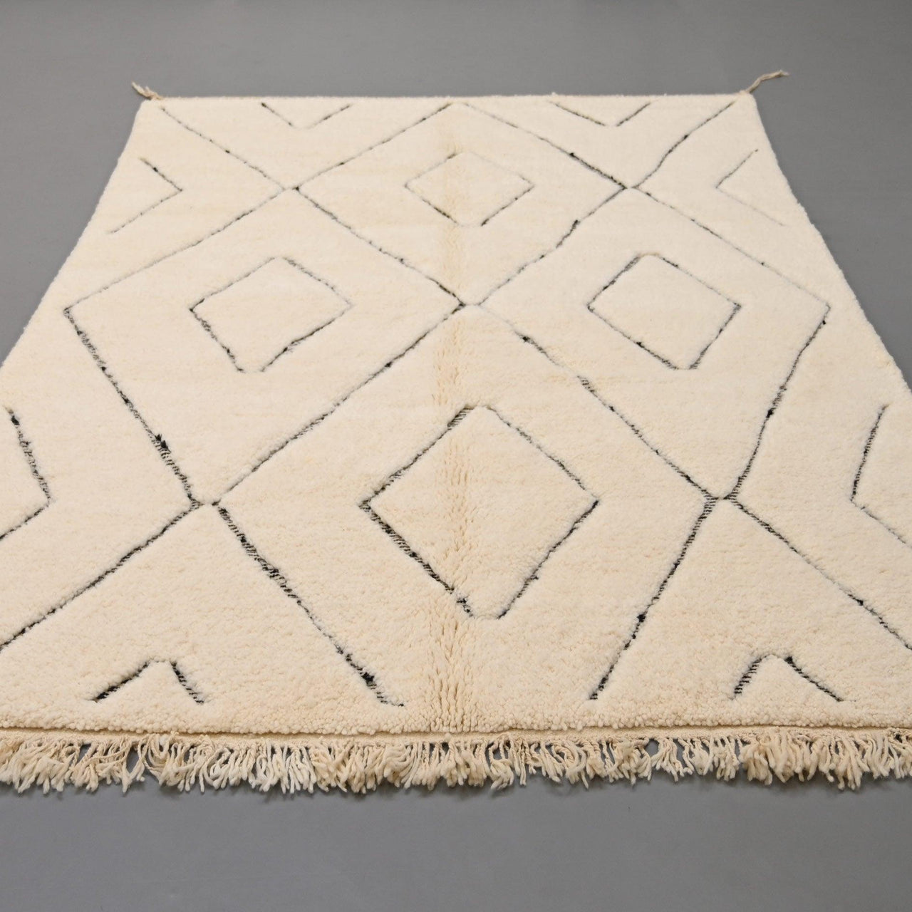 Authentic Beni Ourain Rug 6.6 x 9.4 feet / 203 x 288 cm - Ettilux Home