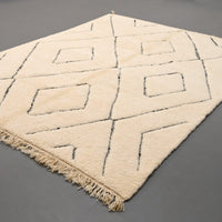 Thumbnail for Authentic Beni Ourain Rug 6.6 x 9.4 feet / 203 x 288 cm - Ettilux Home