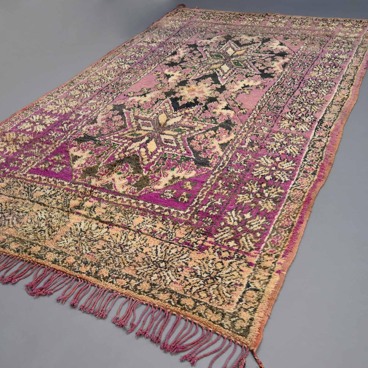 Authentic Vintage / Bohemian Rug 6.7 x 12.4 feet / 205 x 380 cm - Ettilux Home