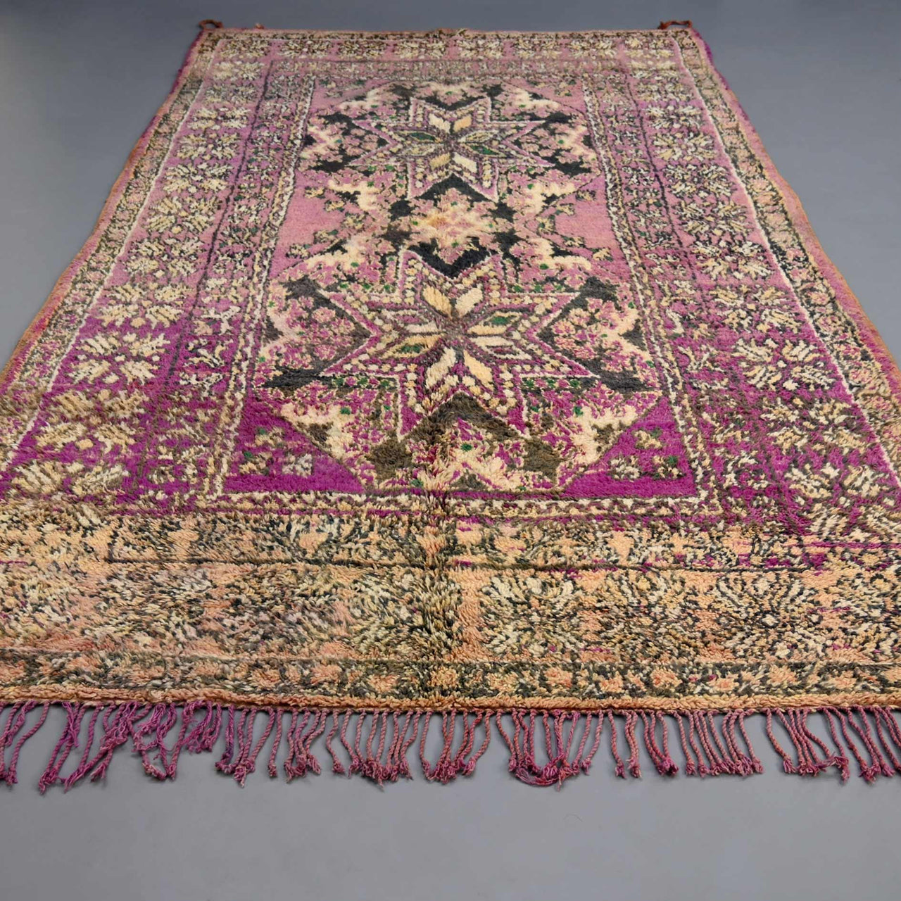 Authentic Vintage / Bohemian Rug 6.7 x 12.4 feet / 205 x 380 cm - Ettilux Home