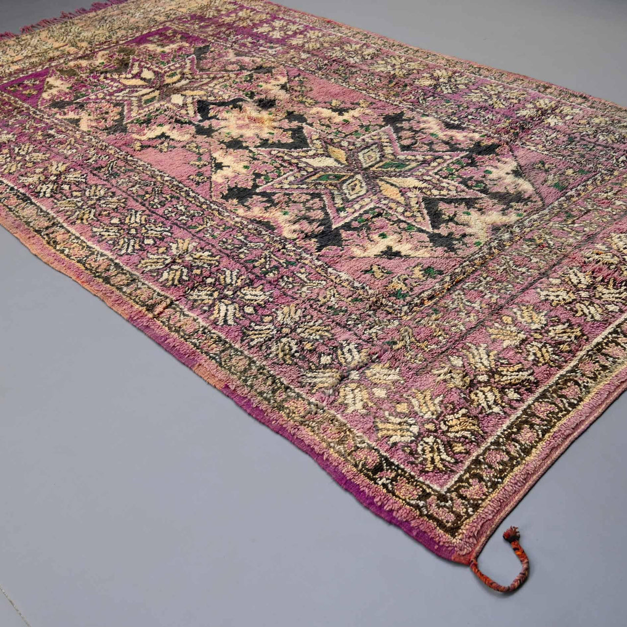 Authentic Vintage / Bohemian Rug 6.7 x 12.4 feet / 205 x 380 cm - Ettilux Home