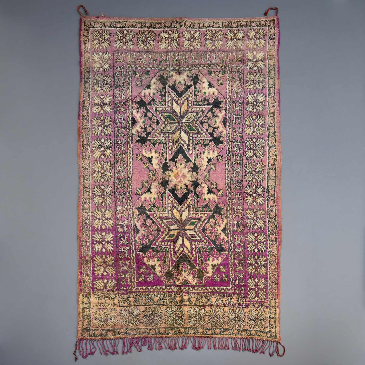 Authentic Vintage / Bohemian Rug 6.7 x 12.4 feet / 205 x 380 cm - Ettilux Home