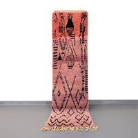 Authentic Vintage Runner Moroccan Rug 2.2 x 8.4 feet / 67 x 256 cm Ettilux Home