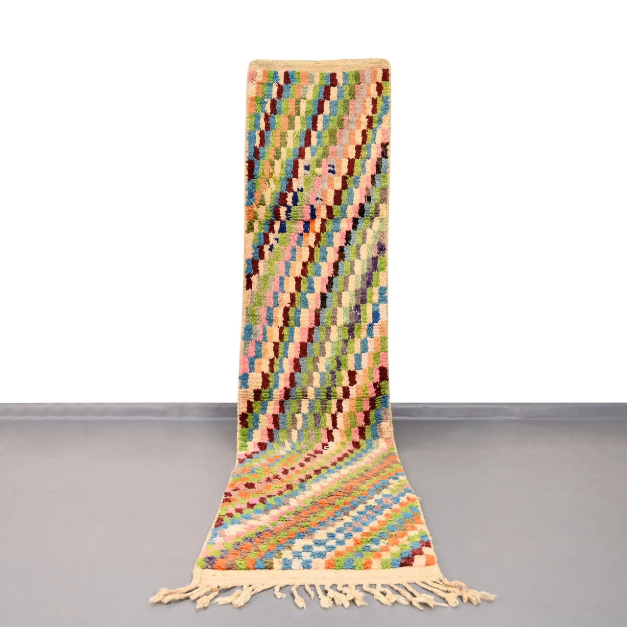 Authentic Vintage Runner Moroccan Rug 2.4 x 10.9 feet / 75 x 333 cm - Ettilux Home