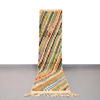 Authentic Vintage Runner Moroccan Rug 2.4 x 10.9 feet / 75 x 333 cm - Ettilux Home