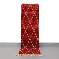 Authentic Vintage Runner Moroccan Rug 2.4 x 8.2 feet - Ettilux Home
