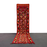 Authentic Vintage Runner Moroccan Rug 2.6 x 11.4 feet / 81 x 350 cm - Ettilux Home