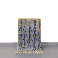 Thumbnail for Bohemian Small Blue Moroccan Rug 2 x 3 Feet / 62 x 93 cm - Ettilux Home