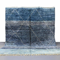 Thumbnail for Cobalt Beni Mrirt Rug 8.2 X 10 ft / 252 X 305 cm - Ettilux Home