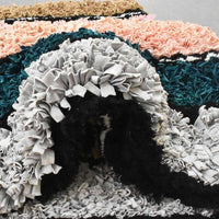 Thumbnail for Colorful And Warm Moroccan Boucherouite Rug(2.4 x 8.7 feet) - Ettilux Home