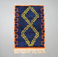 Thumbnail for Eclectic Rag Rug Berber Boucherouite 2 X 3.2 ft / 63 x 100 cm - Ettilux Home