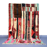 Thumbnail for Evocative Berber Wool Vintage Rug 5.4 x 8.5 feet / 165 x 260 cm - Ettilux Home