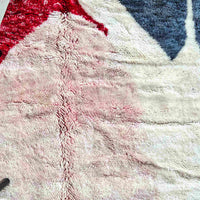 Thumbnail for Rosy Abstract Handwoven 100% Wool Beni Mrirt Rug 8.1 X 9.9 ft / 247 X 304 cm - Ettilux Home