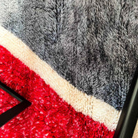 Thumbnail for Experience the timeless beauty of the Rosy Abstract Handwoven 100% Wool Beni Mrirt Rug, a stunning Beni Ourain rug measuring 8.1 X 9.9 ft / 247 X 304 cm. This handwoven rug is made using traditional techniques and features a unique abstract design.
