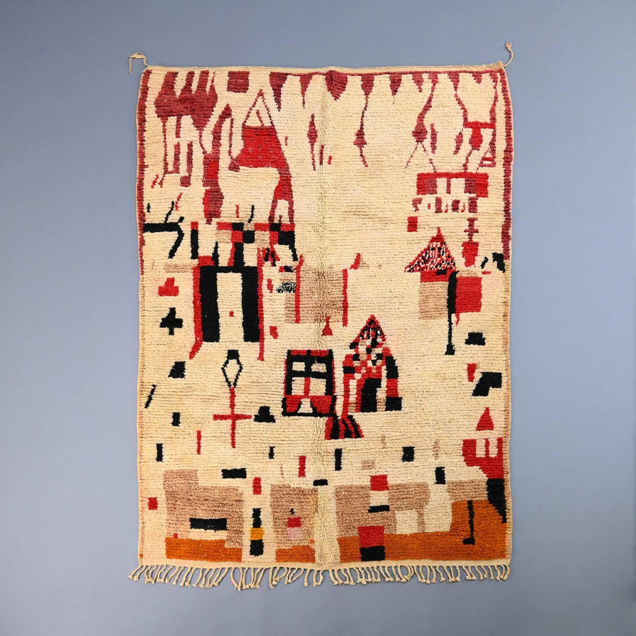 Moroccan Vintage Rug 6.4 x 9.5 feet / 195 x 292 cm - Ettilux Home