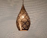 Thumbnail for Moroccan bronze pendant light, moroccan lamp, pendant lighting, moroccan pendant light, moroccan suspension - Ettilux Home