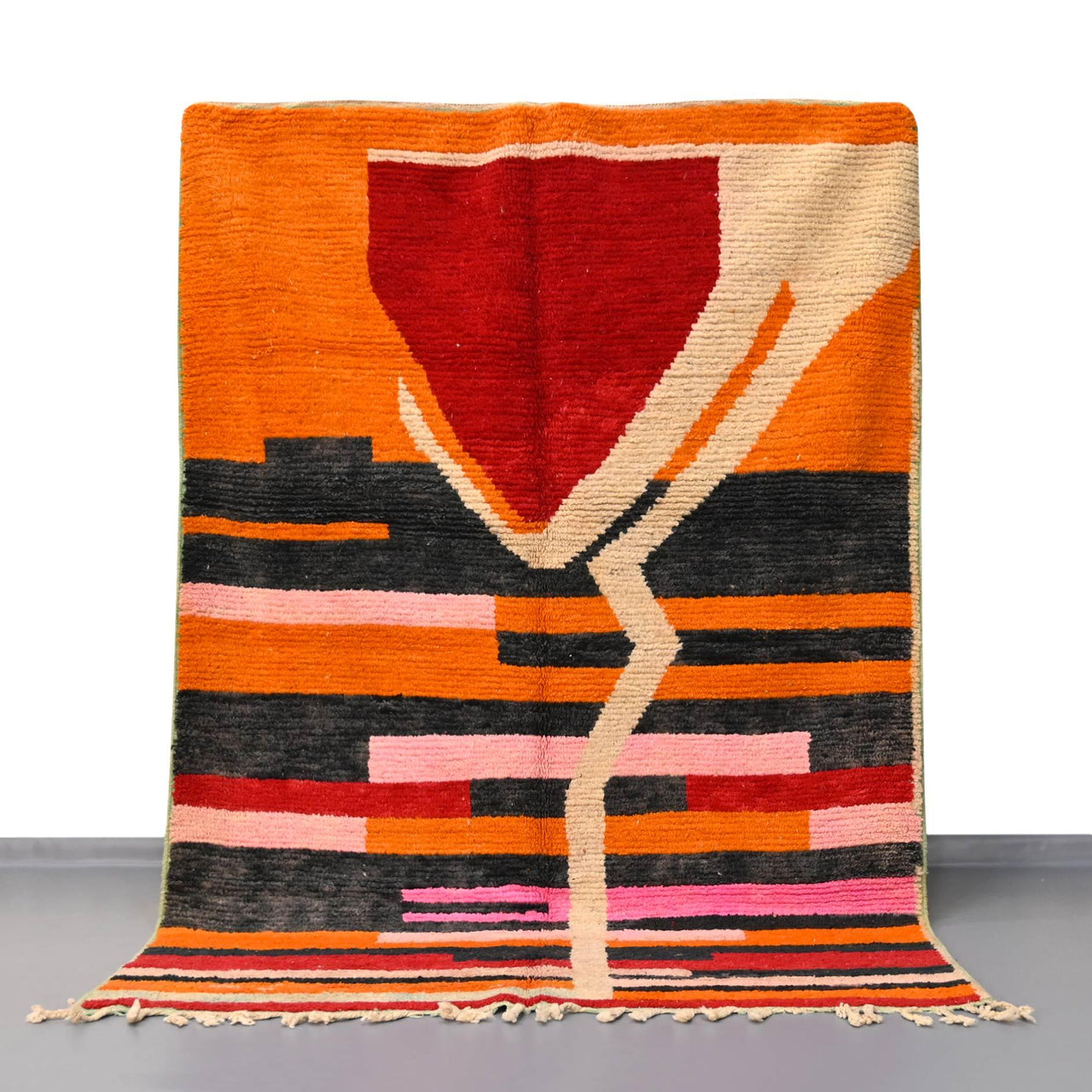 Moroccan Vintage Rug 5.6 x 8.8 feet / 173 x 268 cm - Ettilux Home