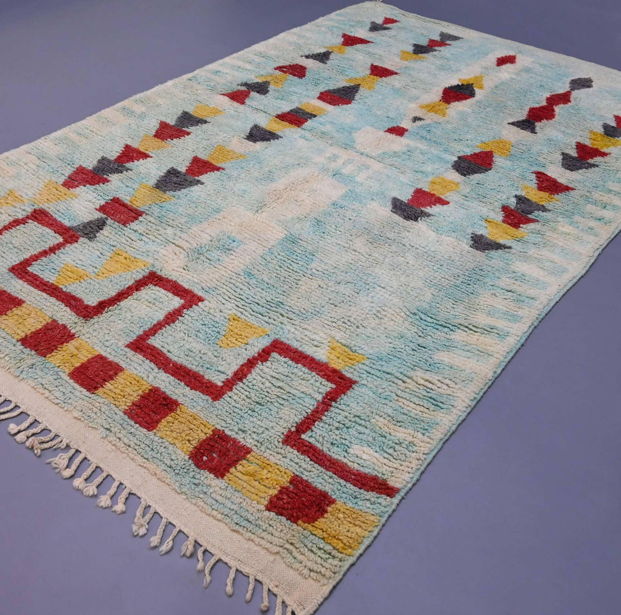 Moroccan Vintage Rug 6.8 x 10.3 feet - Ettilux Home