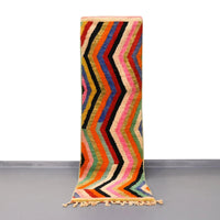 Thumbnail for Moroccan Vintage Runner Rug 2.2 x 8.2 feet / 69 x 250 cm - Ettilux Home