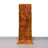 Thumbnail for Moroccan Vintage Runner Rug 2.2 x 8.2 feet / 69 x 251 cm - Ettilux Home
