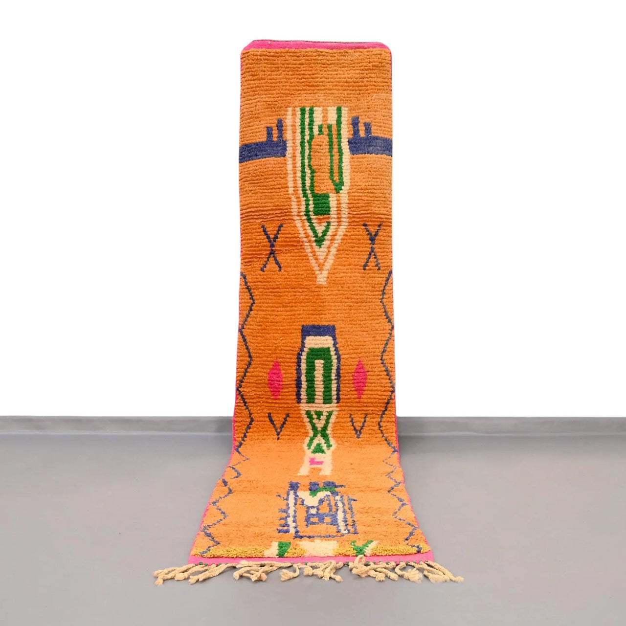 Moroccan Vintage Runner Rug 2.3 x 10.3 feet - Ettilux Home
