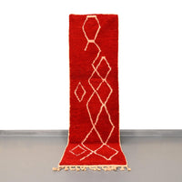 Thumbnail for Moroccan Vintage Runner Rug 2.3 x 8.1 feet / 70 x 248 cm - Ettilux Home