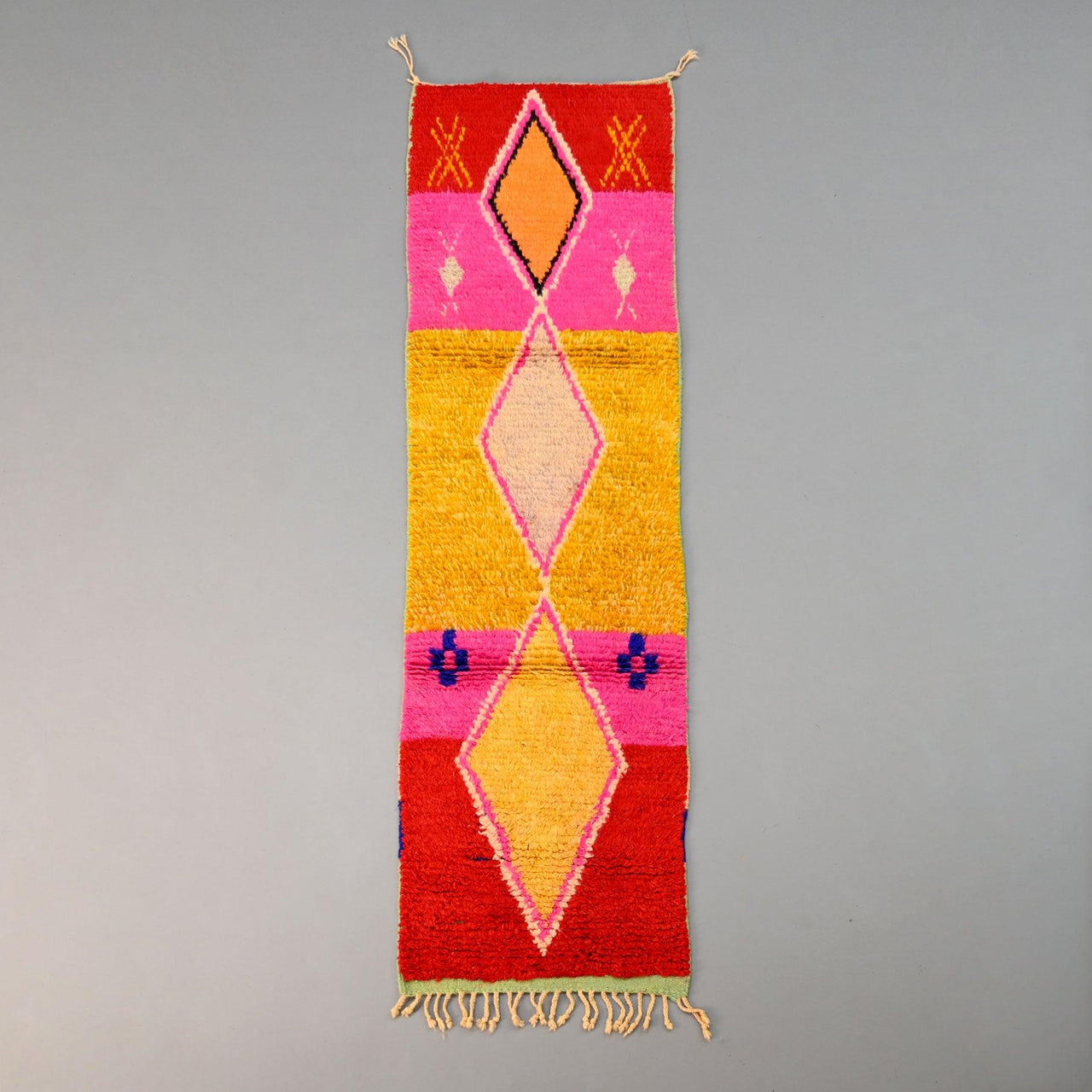 Moroccan Vintage Runner Rug 2.3 x 8.2 feet / 70 x 252 cm - Ettilux Home