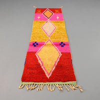 Thumbnail for Moroccan Vintage Runner Rug 2.3 x 8.2 feet / 70 x 252 cm - Ettilux Home
