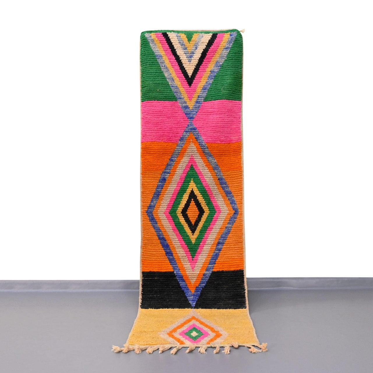 Moroccan Vintage Runner Rug 2.3 x 8.2 feet / 72 x 252 cm - Ettilux Home