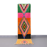 Thumbnail for Moroccan Vintage Runner Rug 2.3 x 8.2 feet / 72 x 252 cm - Ettilux Home