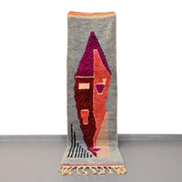 Thumbnail for Moroccan Vintage Runner Rug 2.3 x 8.6 feet / 71 x 263 cm - Ettilux Home