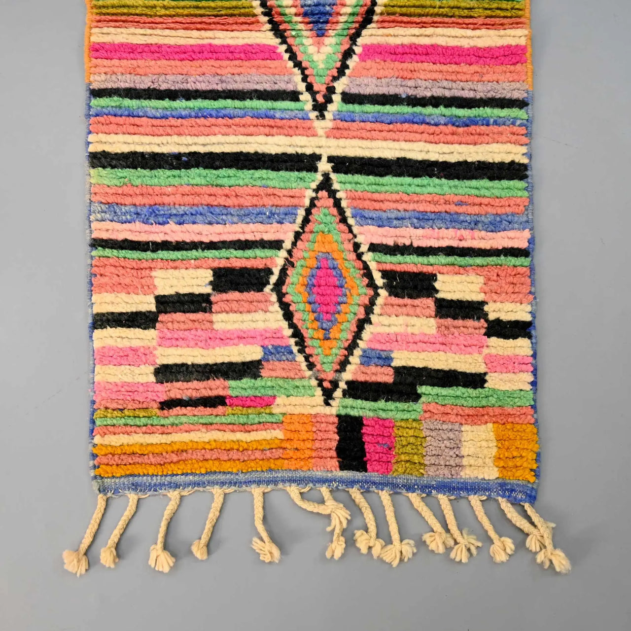 Moroccan Vintage Runner Rug 2.3 x 8 feet / 70 x 246 cm - Ettilux Home