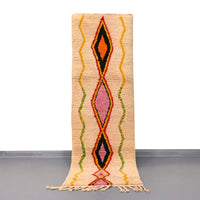 Thumbnail for Moroccan Vintage Runner Rug 2.4 x 7.7 feet / 75 x 236 cm - Ettilux Home