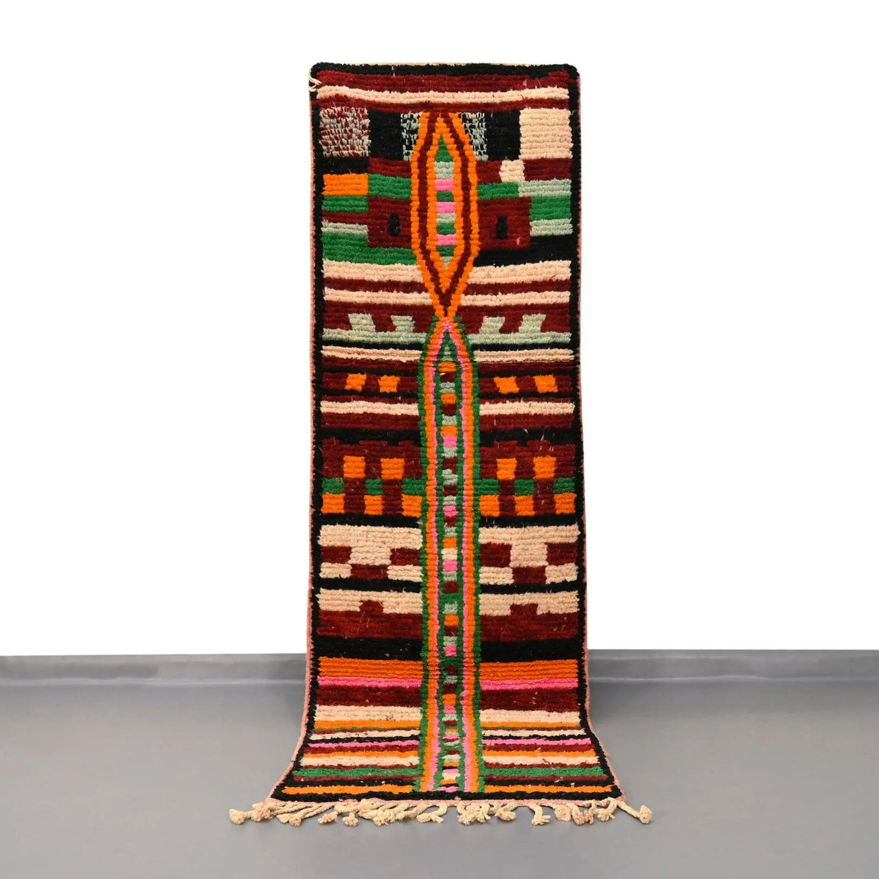 Moroccan Vintage Runner Rug 2.4 x 7.8 feet / 75 x 238 cm - Ettilux Home