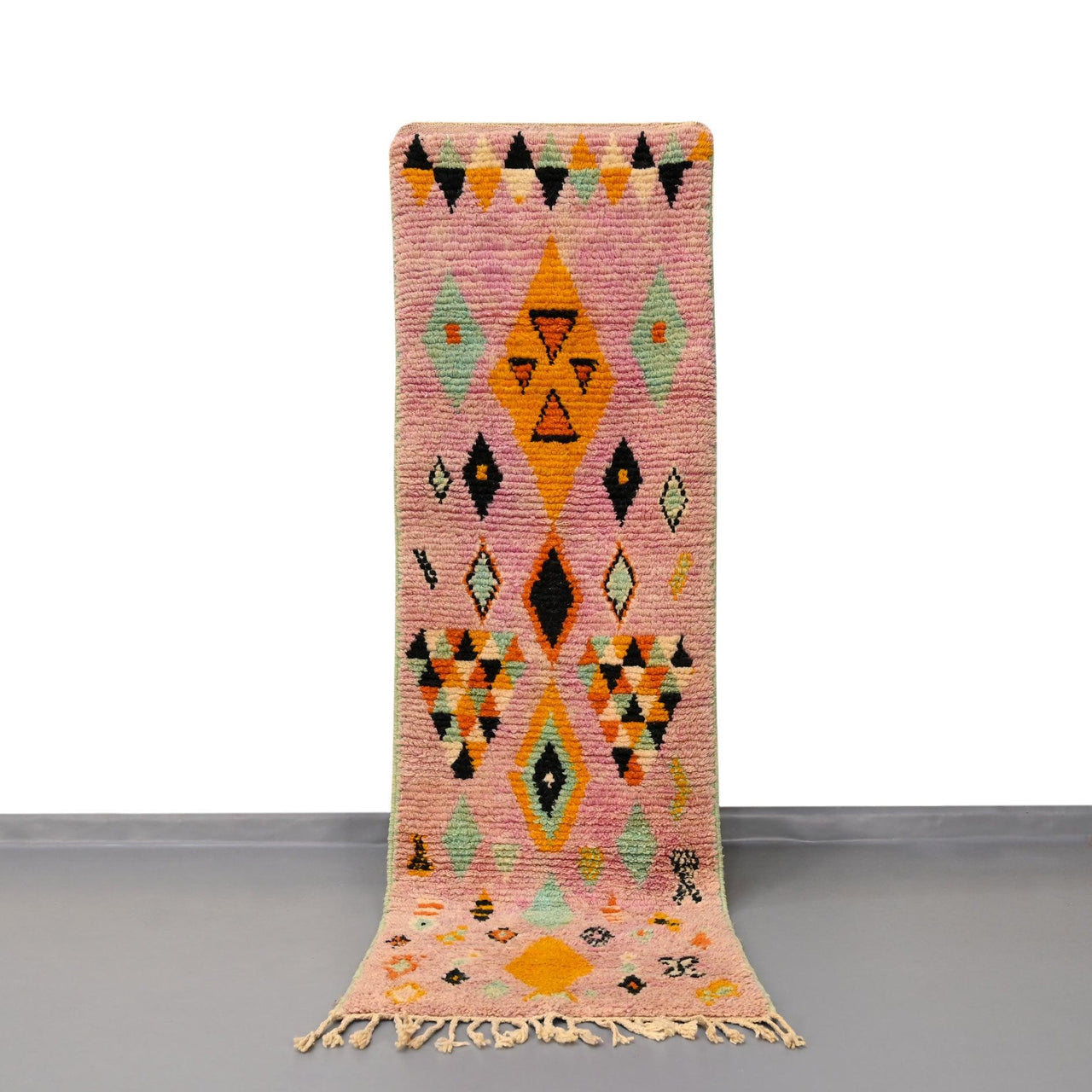 Moroccan Vintage Runner Rug 2.4 x 7.9 feet / 73 x 243 cm - Ettilux Home