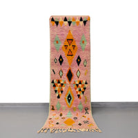 Thumbnail for Moroccan Vintage Runner Rug 2.4 x 7.9 feet / 73 x 243 cm - Ettilux Home