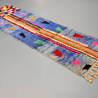 Moroccan Vintage Runner Rug 2.4 x 8.3 feet / 74 x 255 cm - Ettilux Home