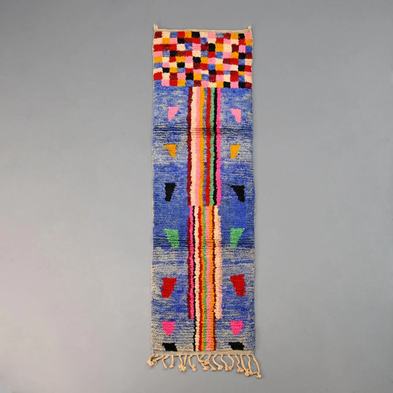 Moroccan Vintage Runner Rug 2.4 x 8.3 feet / 74 x 255 cm - Ettilux Home