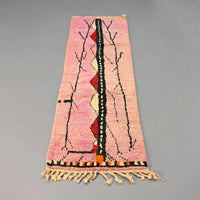 Moroccan Vintage Runner Rug 2.4 x 8.4 feet / 74 x 256 cm - Ettilux Home