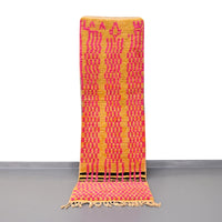 Thumbnail for Moroccan Vintage Runner Rug 2.4 x 8 feet / 74 x 245 cm - Ettilux Home