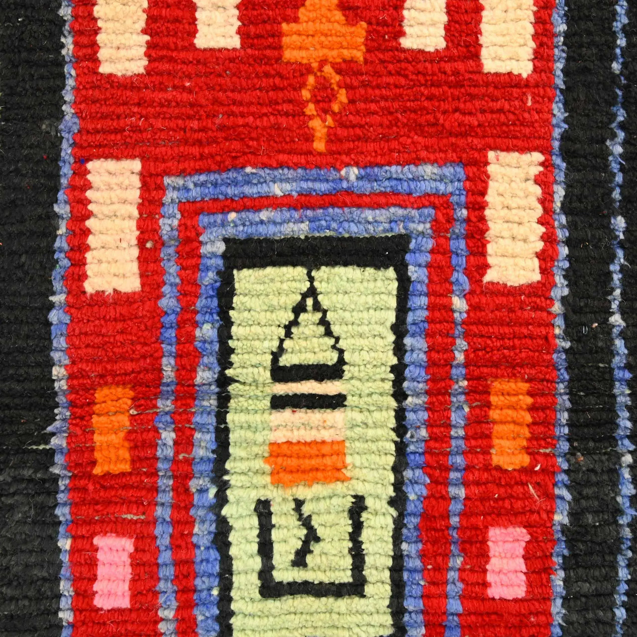 Moroccan Vintage Runner Rug 2.5 x 7.9 feet / 77 x 242 cm - Ettilux Home