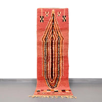 Moroccan Vintage Runner Rug 2.5 x 8.2 feet / 77 x 250 cm - Ettilux Home